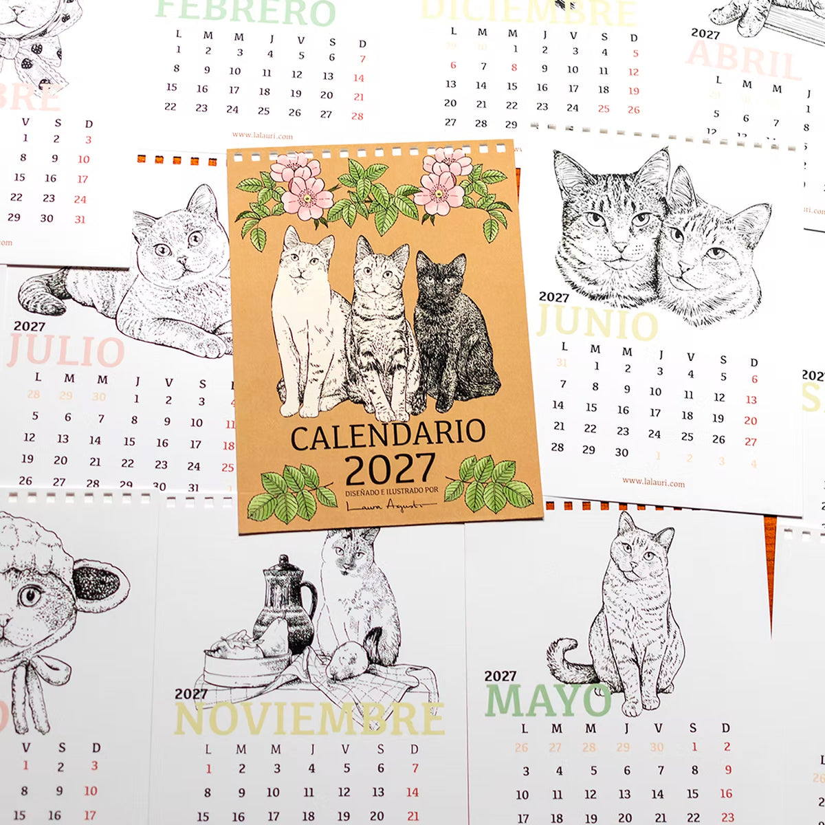 Calendario de Laura Agustí 2027 - Mesa