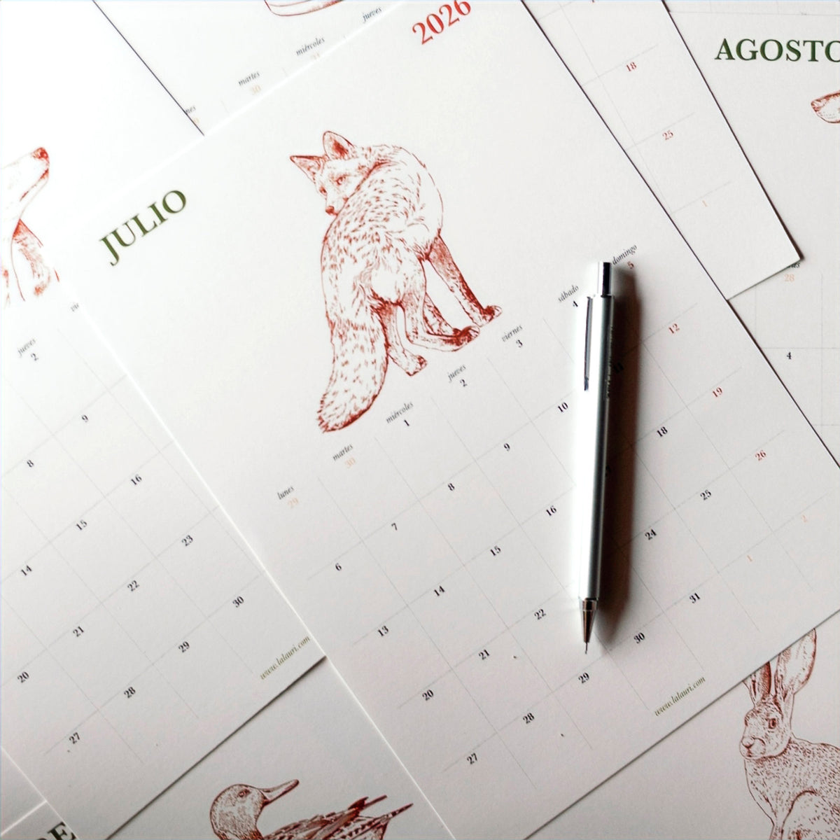 Calendario de Laura Agustí 2026 - Notas
