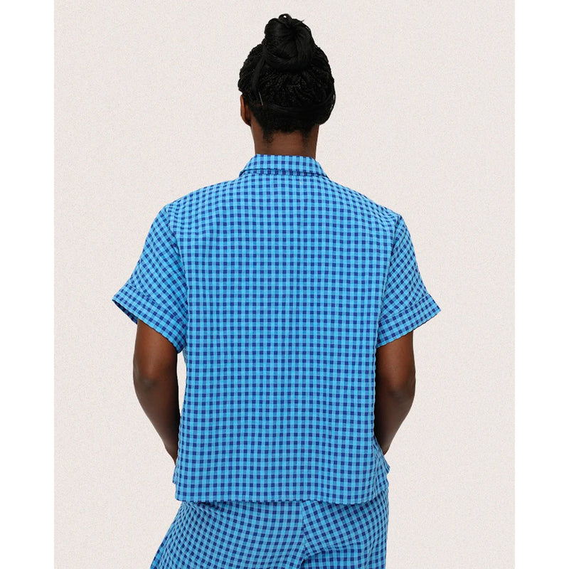 Camisa Casa Peseta - Ilheus Vichy Arándano