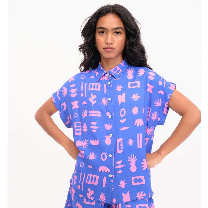 Camisa Béhulah - Jania Azul