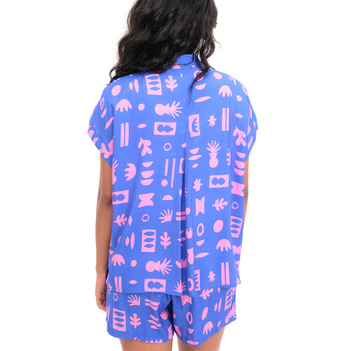 Camisa Béhulah - Jania Azul