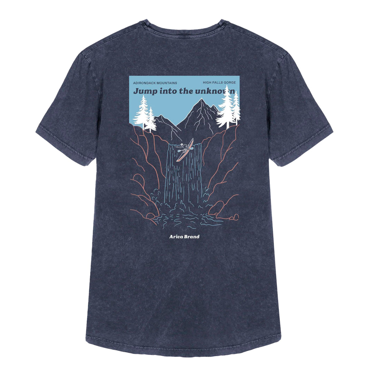 Camiseta Arica Brand - Adirondack Blue 🛶