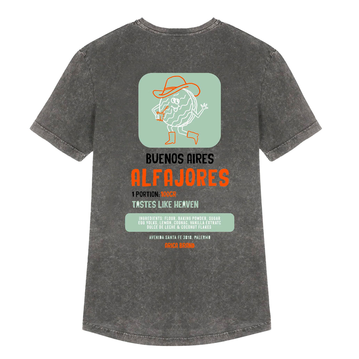 Camiseta Arica Brand - Alfajores Grey