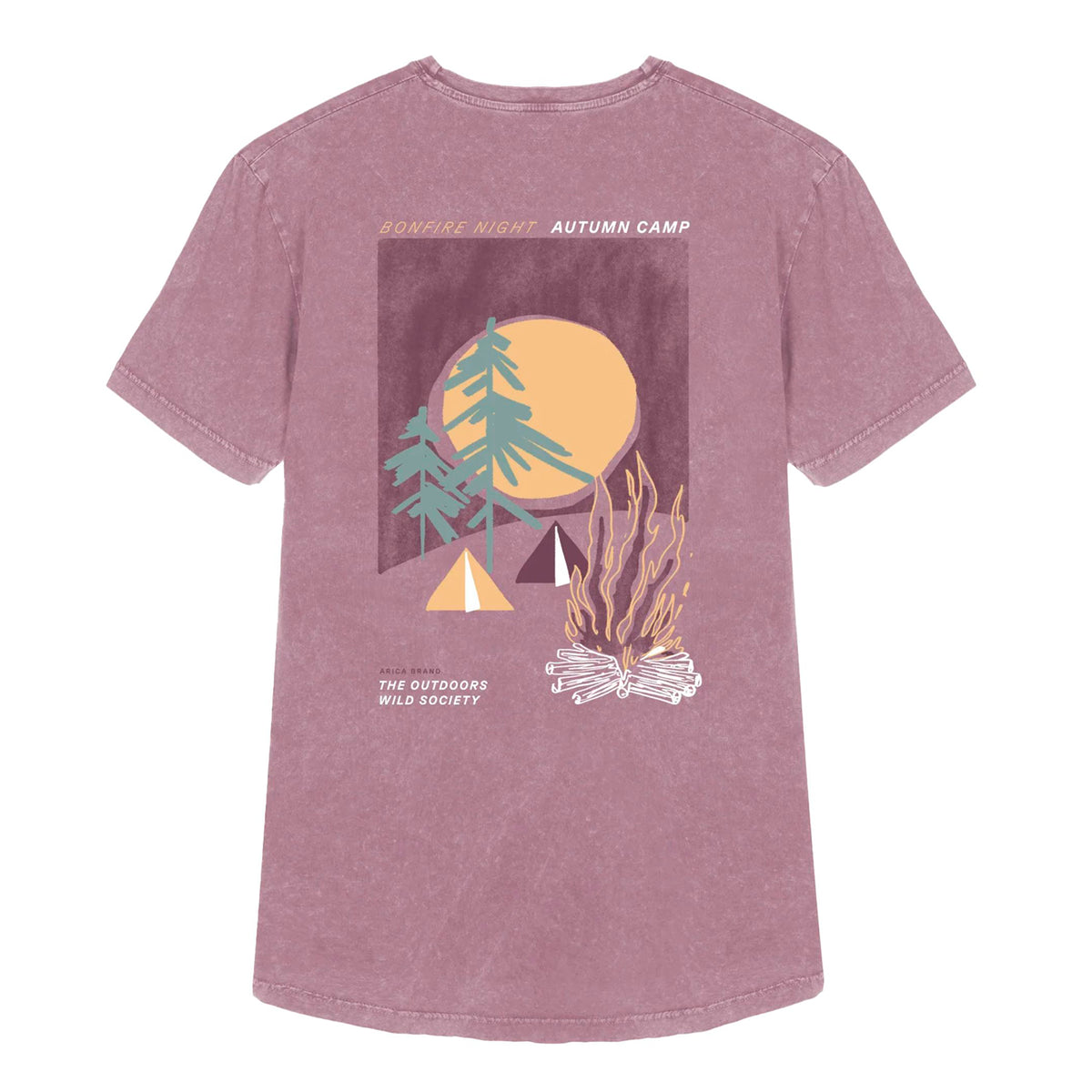 Camiseta Arica Brand - Bonfire Malva ⛺