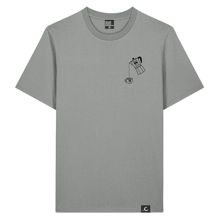 Camiseta - "Coffee Lovers Club" Gris ☕
