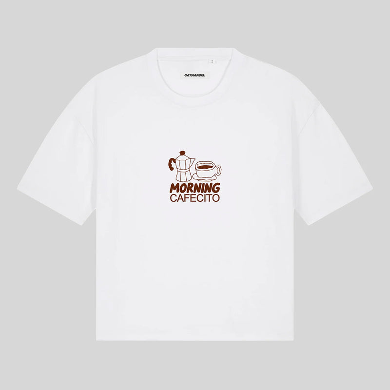 Camiseta Catharsis - Morning Cafecito Cropped ☕