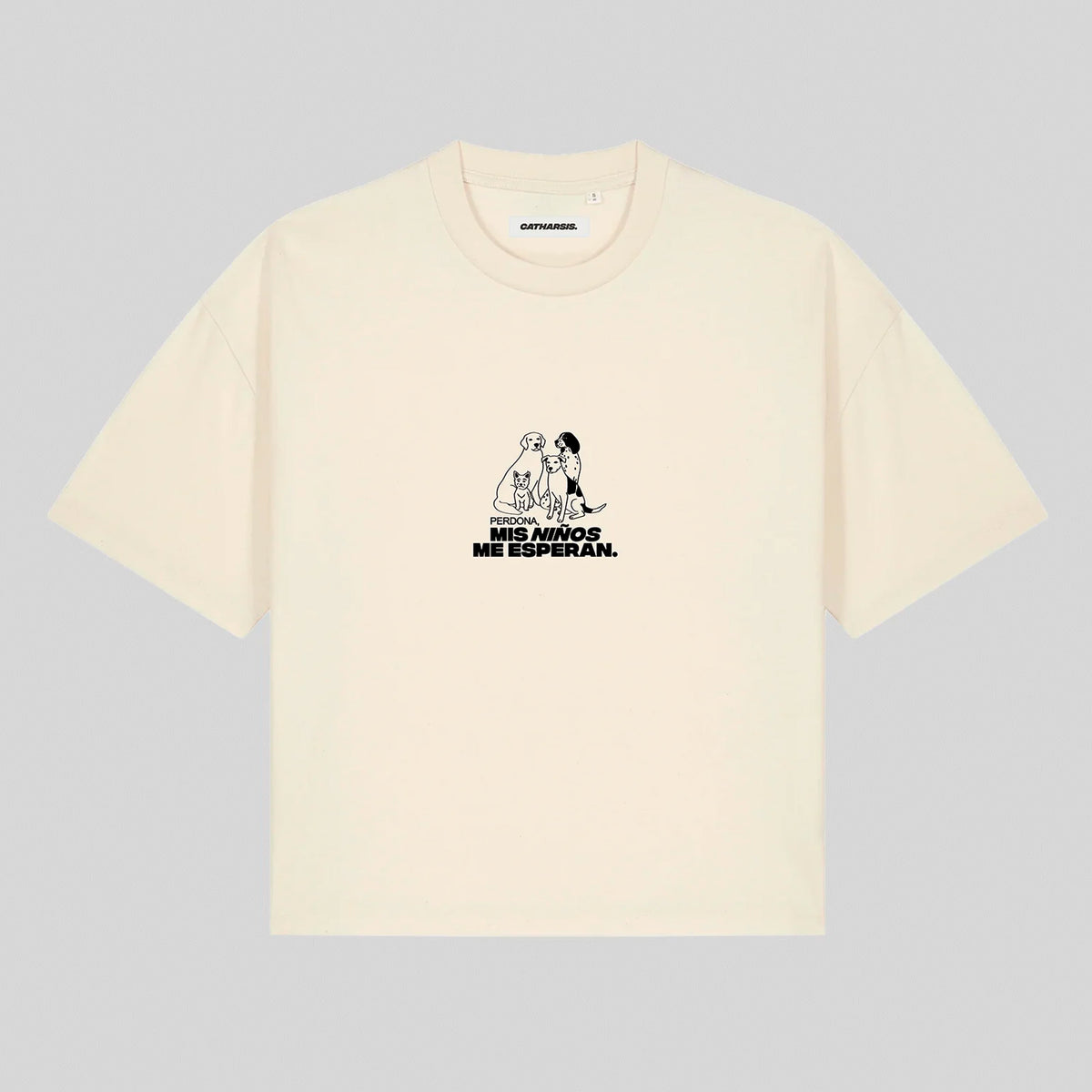 Camiseta Catharsis - Perdona, Mis Niños Me Esperan Cropped