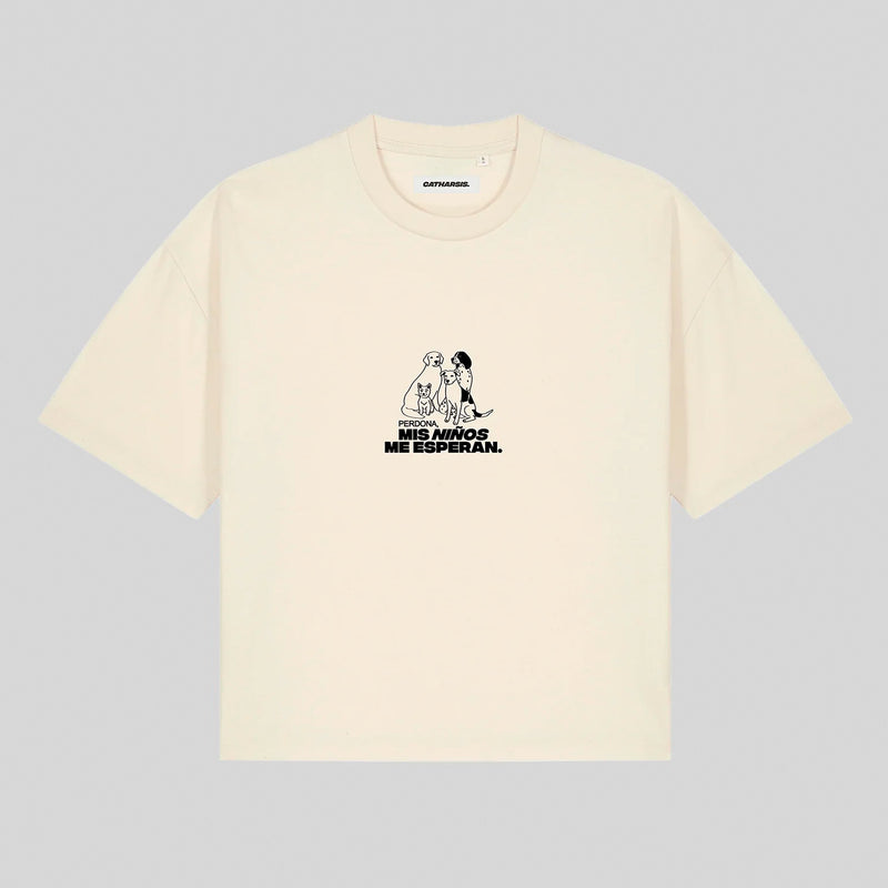 Camiseta Catharsis - Perdona, Mis Niños Me Esperan Cropped
