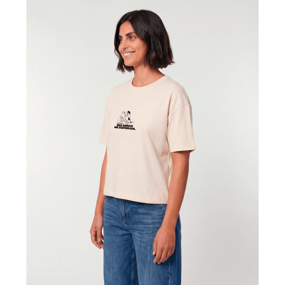 Camiseta Catharsis - Perdona, Mis Niños Me Esperan Cropped