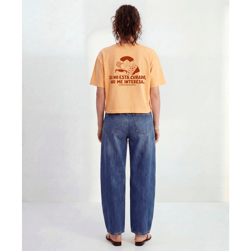 Camiseta Catharsis - Si no está Curado, No me Interesa Cropped 🧀