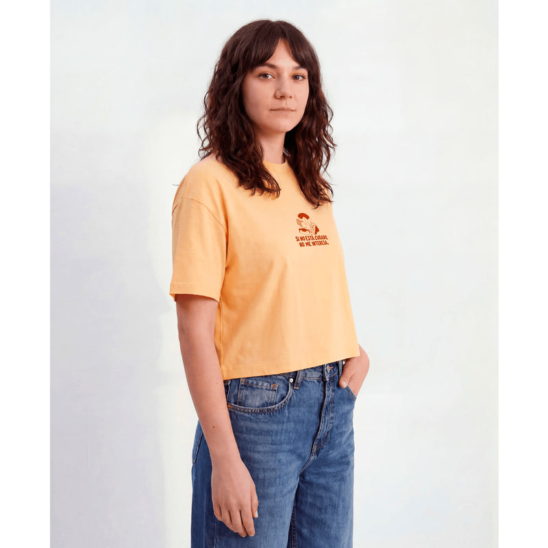 Camiseta Catharsis - Si no está Curado, No me Interesa Cropped 🧀