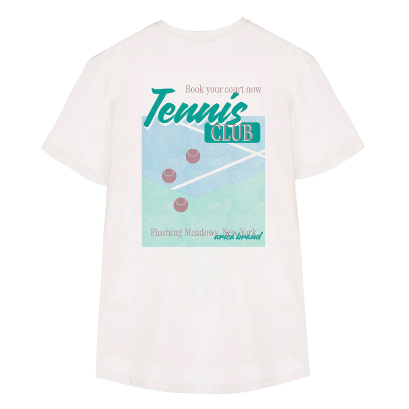 Camiseta Arica Brand - Tennis White 🎾