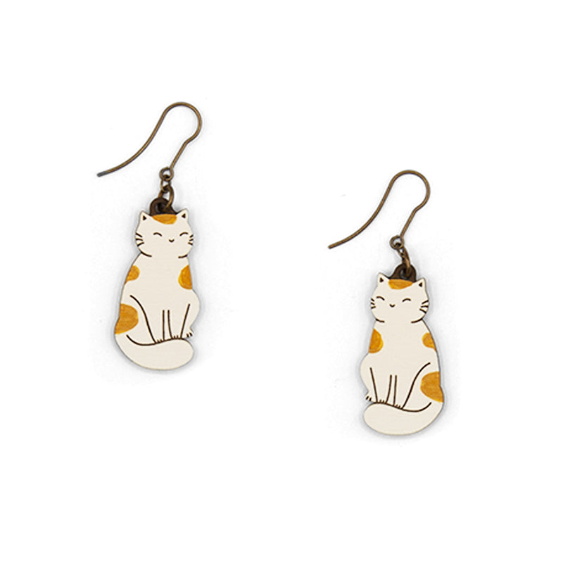 Pendientes Materia Rica - Cat with brown spots