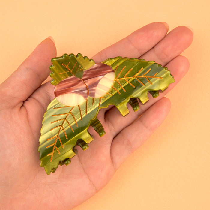 Pinza para el pelo - Castaño 🌰🌳