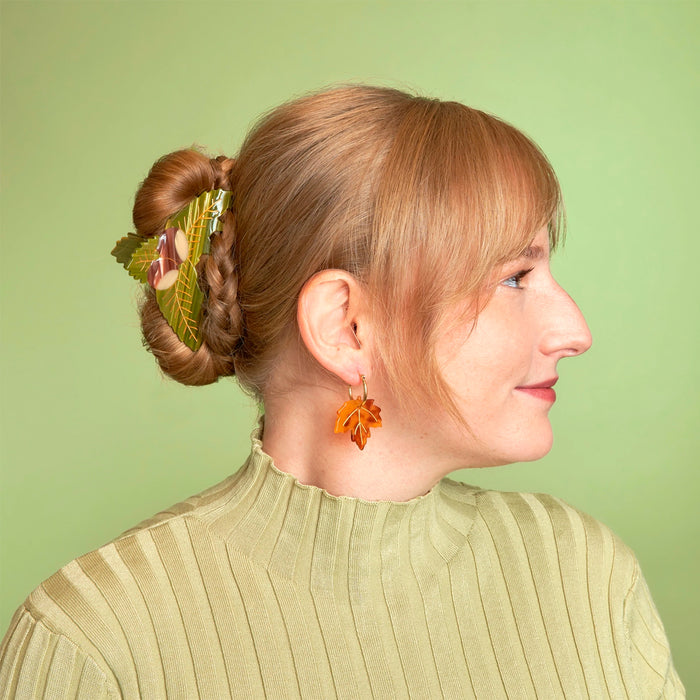 Pinza para el pelo - Castaño 🌰🌳