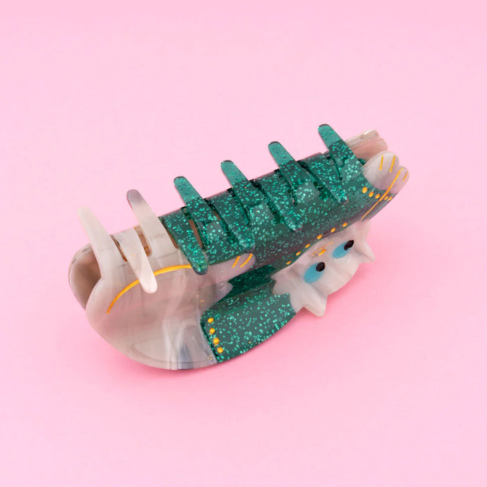 Pinza para el pelo - Gato con suéter 🐱❄️