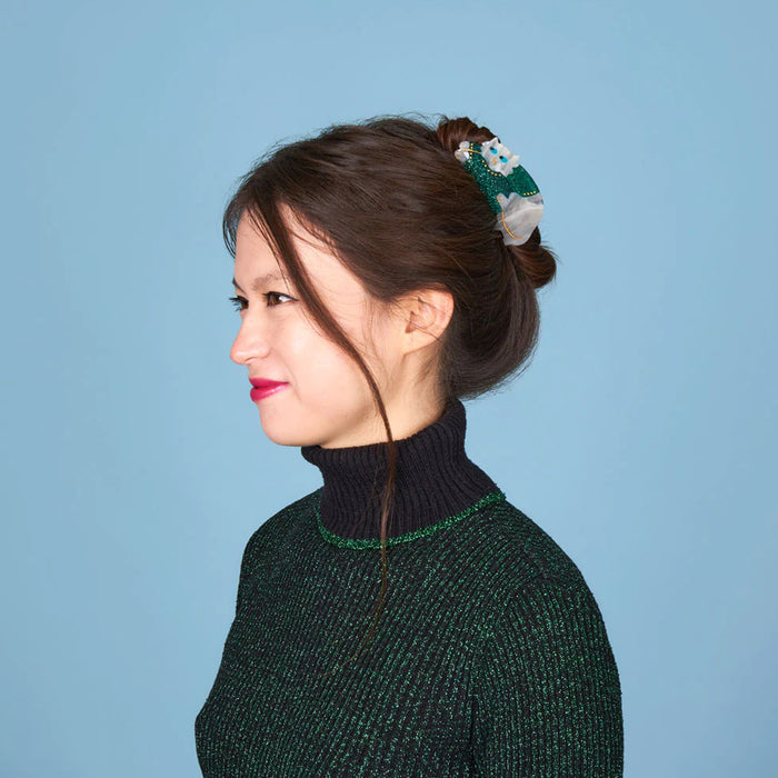 Pinza para el pelo - Gato con suéter 🐱❄️