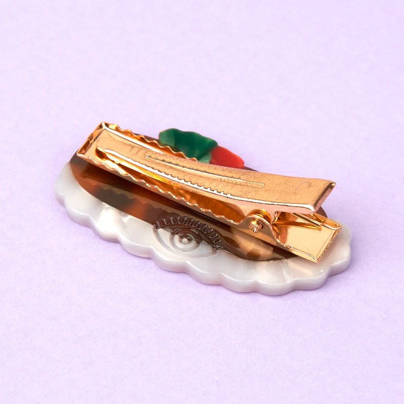 Pasador de pelo - Pastel navideño