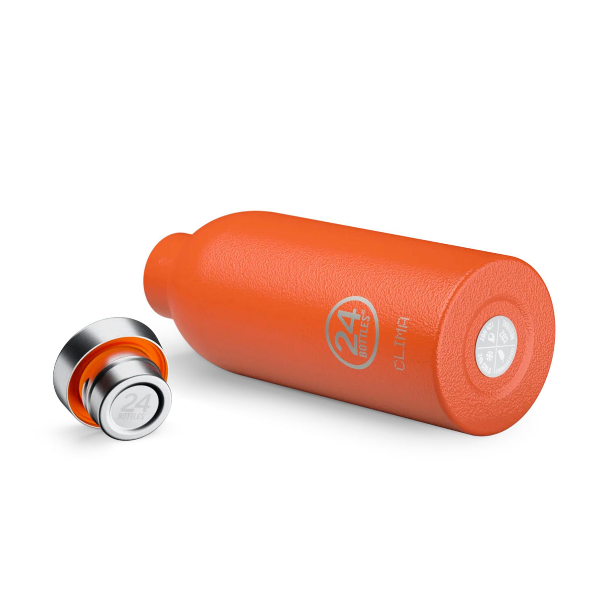 Botella de acero inoxidable 500 ml 24Bottles - Clima Sunset Orange