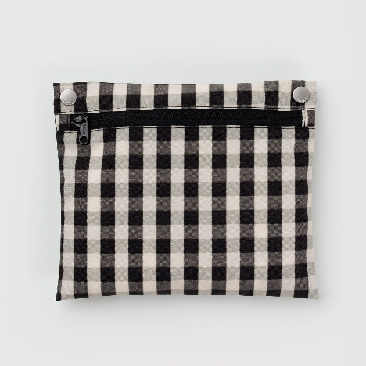 Bolso Nube Baggu - Black and Cream Gingham