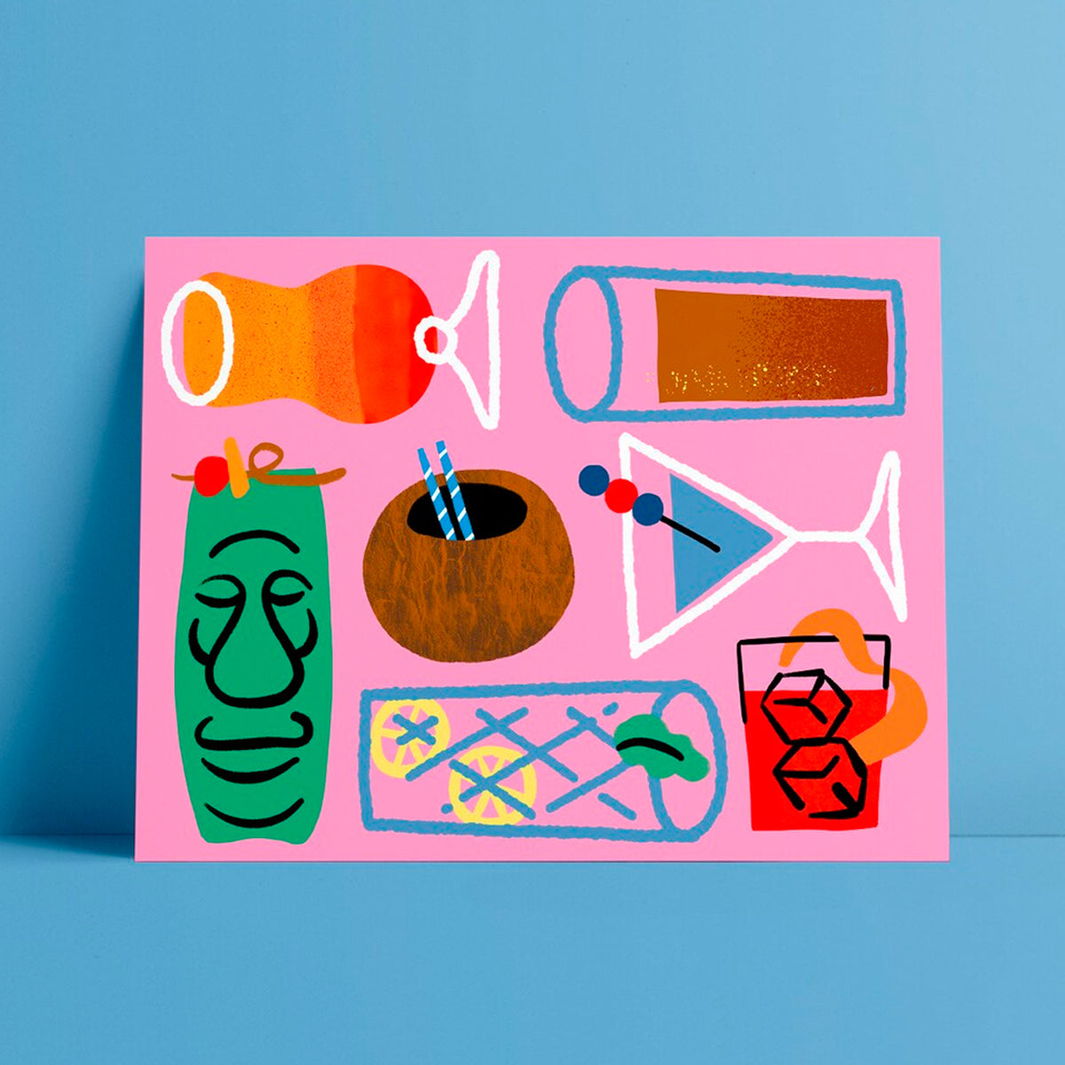 Print de Sara Marcos A4 - "Cocktails" 🍸
