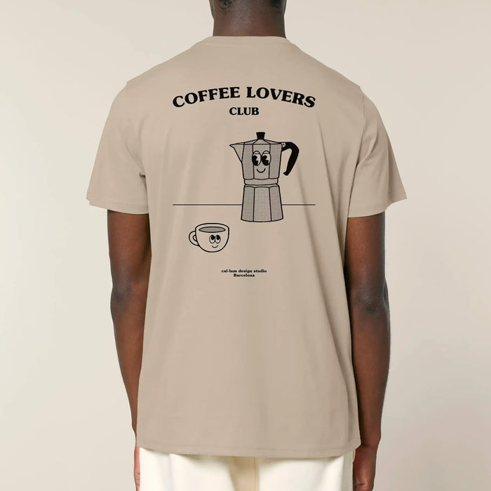 Camiseta - "Coffee Lovers Club" Sandstone ☕