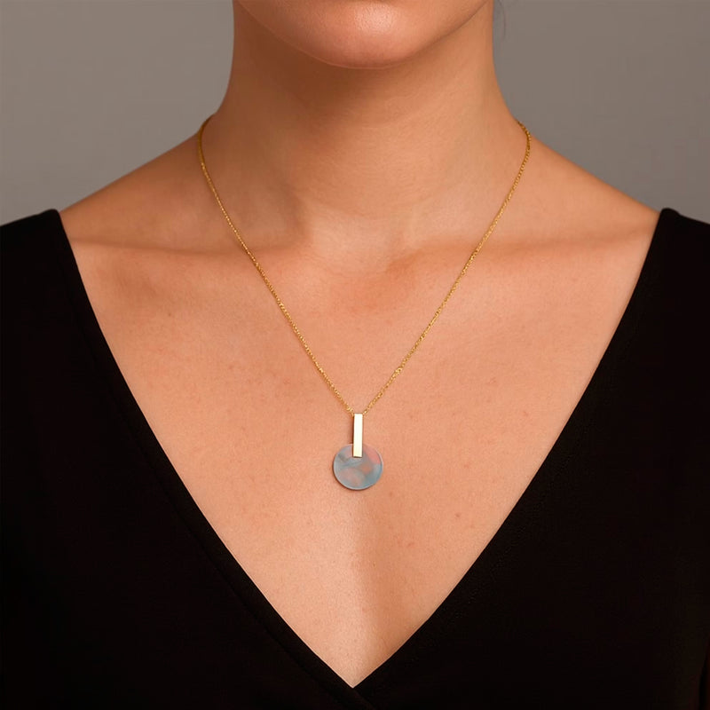 Collar Lavs Jewels - Aura Blue/Pink