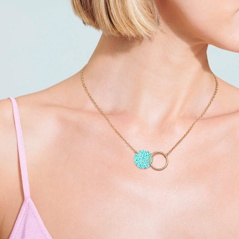 Collar Lavs Jewels - Mottled Mint