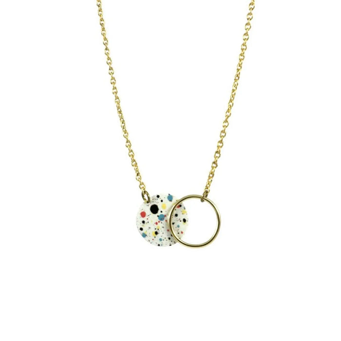 Collar Lavs Jewels - Mottled White