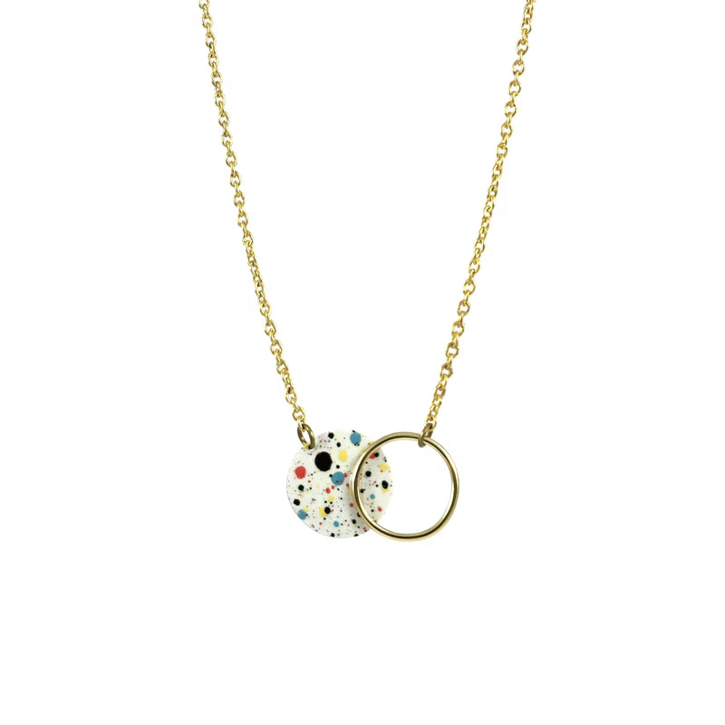 Collar Lavs Jewels - Mottled White