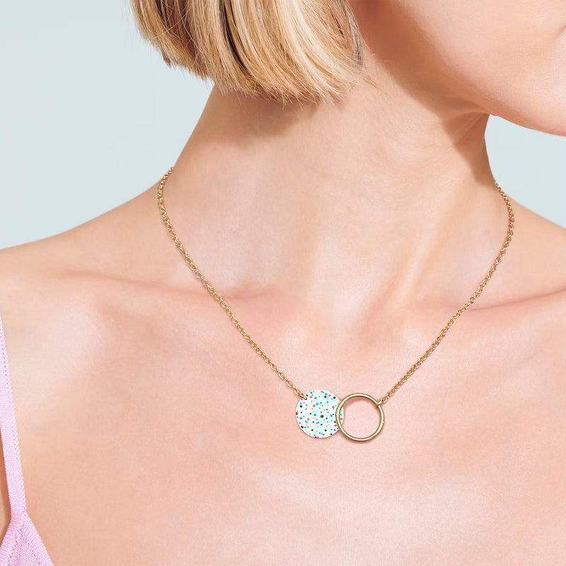 Collar Lavs Jewels - Mottled White