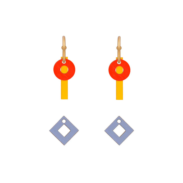 Pendientes de aro intercambiables Materia Rica - Colour Set