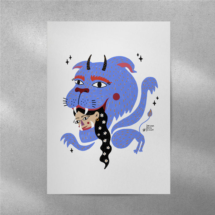 Print de Pesadaperoalegre A4 - "Comerte la cabeza"