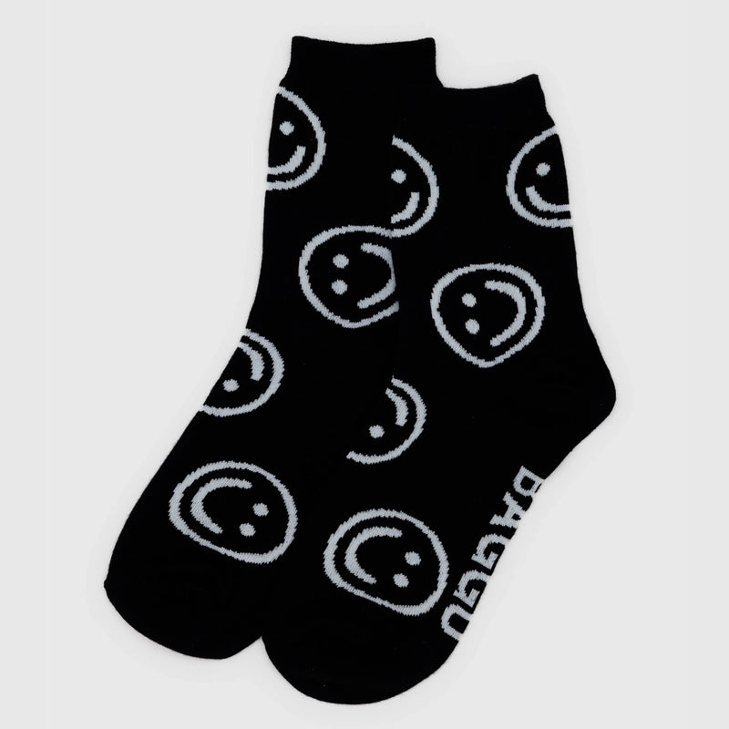 Calcetines Baggu - Black Happy