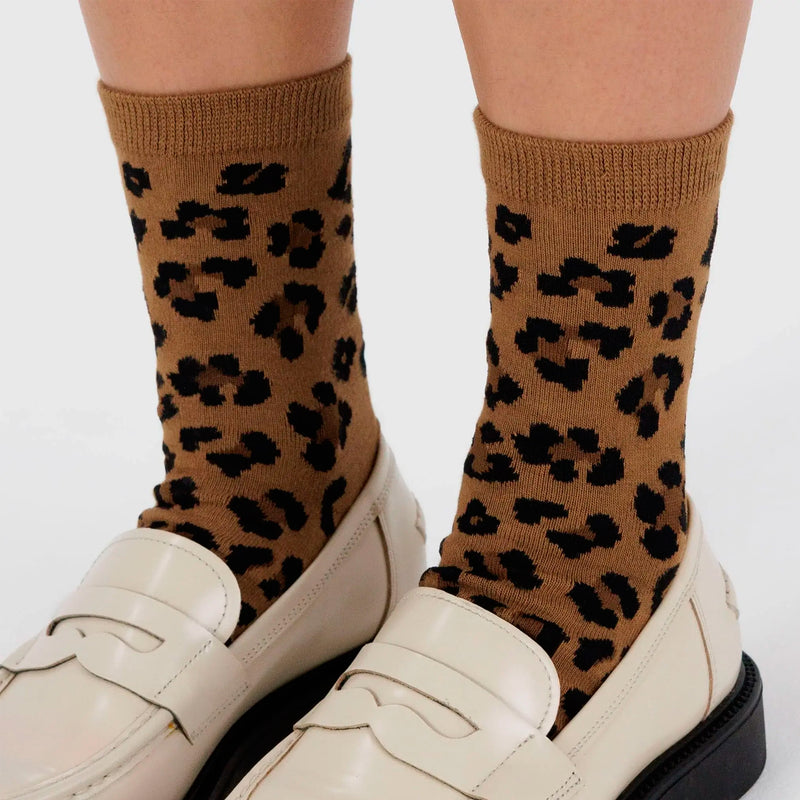 Calcetines Baggu - Dark Leopard