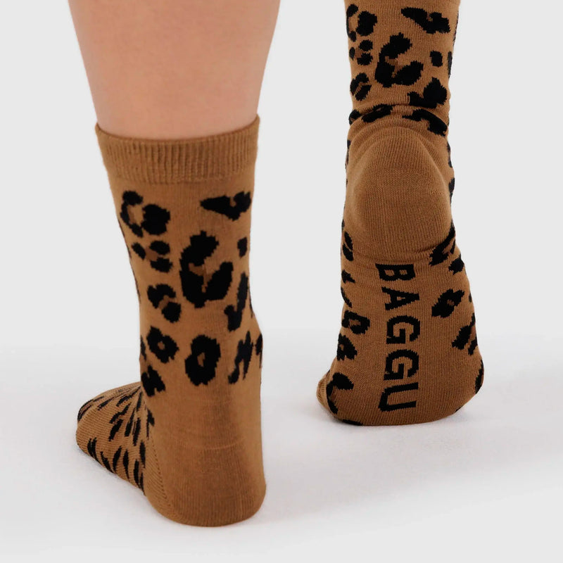 Calcetines Baggu - Dark Leopard
