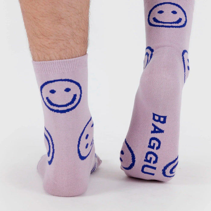 Calcetines Baggu - Dusty Pink Happy