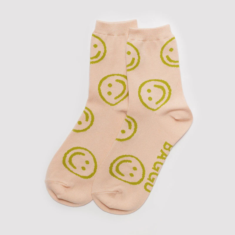 Calcetines Baggu - Light Pink Happy