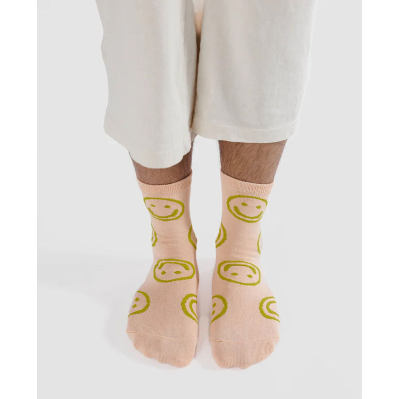 Calcetines Baggu - Light Pink Happy