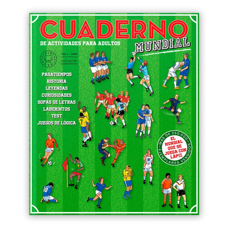 Cuaderno del Mundial de fútbol 2026 Blackie Books