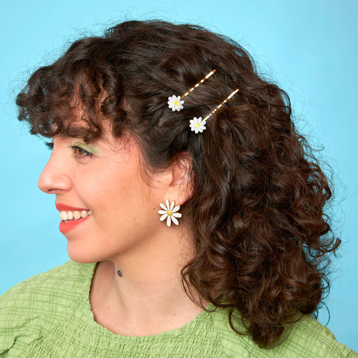 Set de 2 horquillas - Margaritas 🌼
