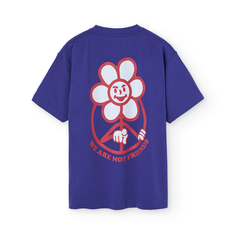 Camiseta We Are Not Friends - Daisy Navy