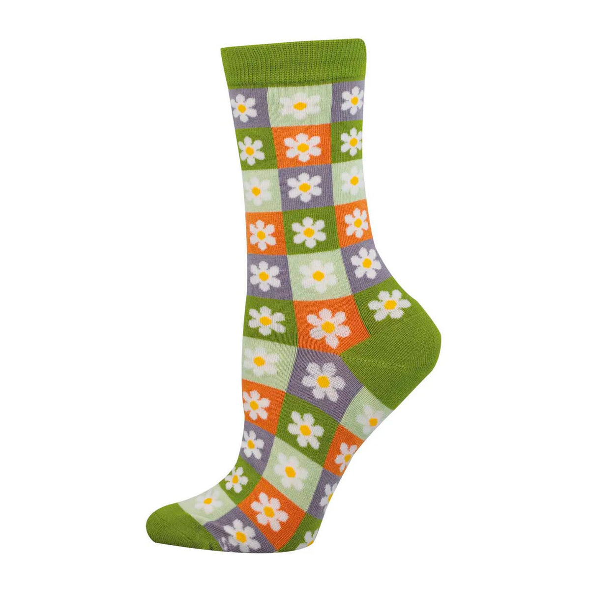Calcetines de bambú - Daisy Squares 🟧🌼🟪