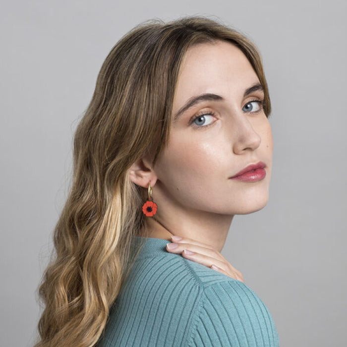 Pendientes de aro Materia Rica - Dancing Poppy