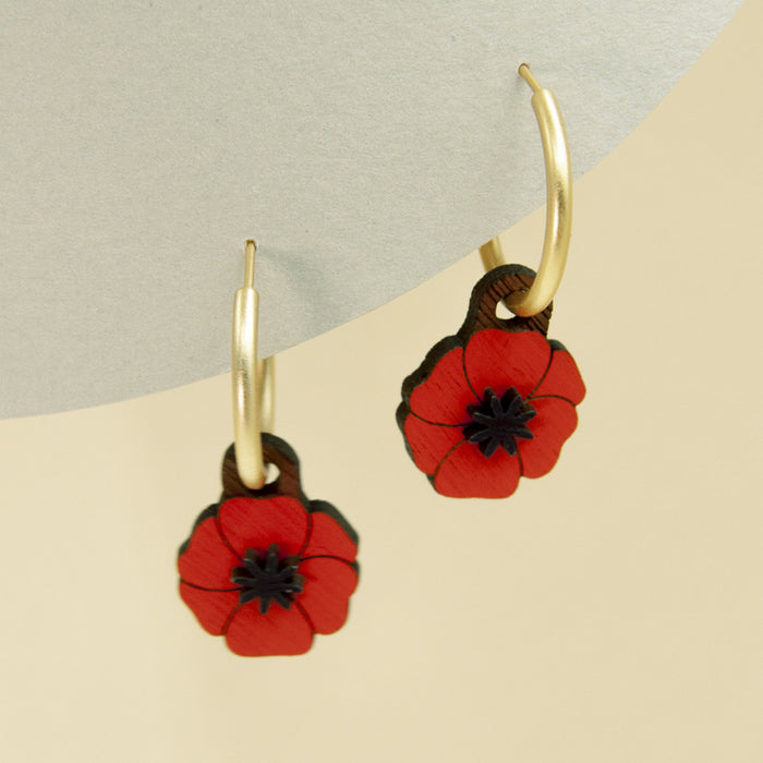 Pendientes de aro Materia Rica - Dancing Poppy