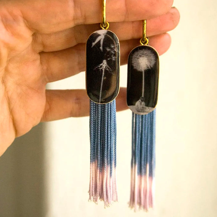 Pendientes Pura Garra - Diente de León con Flecos