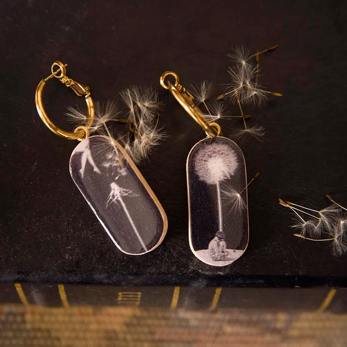 Pendientes Pura Garra - Diente de León con Flecos