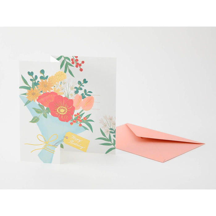 Postal 3D Midori - Birthday Bouquet 💐