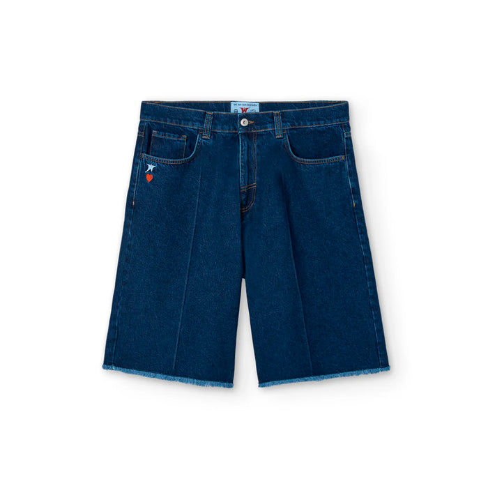 Pantalones We Are Not Friends - Denim Raw Jorts