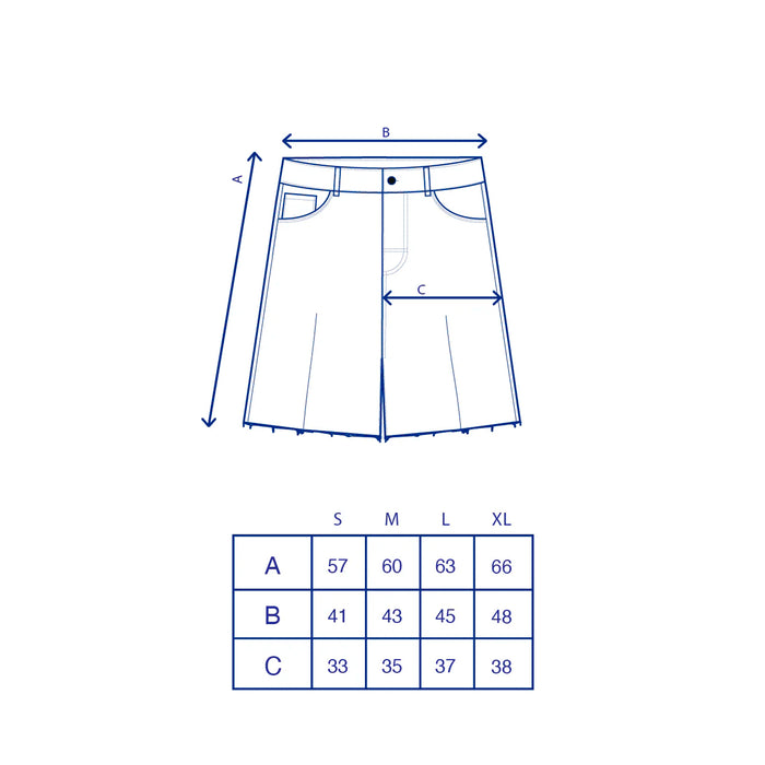 Pantalones We Are Not Friends - Denim Raw Jorts